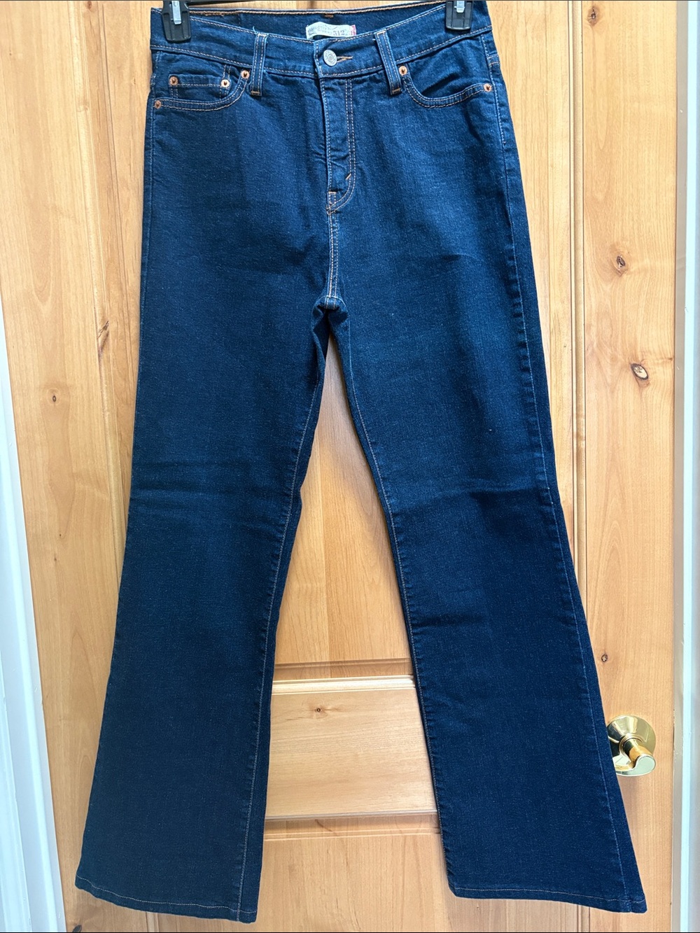 Levi's Dark Blue Denim 512 Perfectly Slimming Wide Leg Jeans